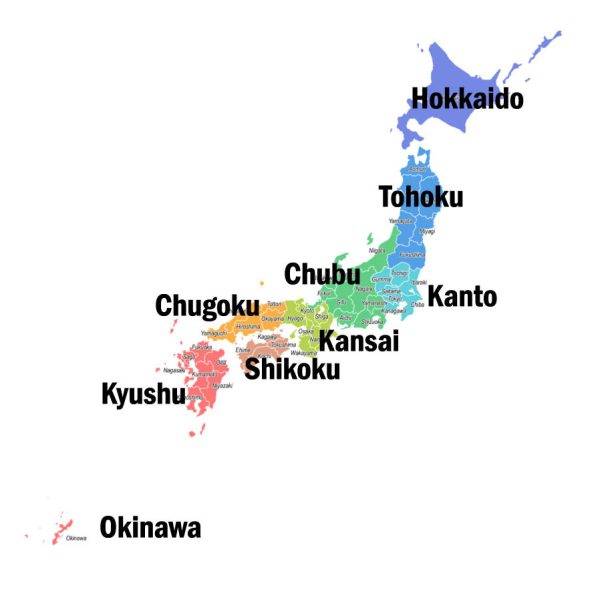 Welcome to charming Japan : Area Map